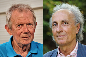 © Maurizio Perciballi / Vergne/IHES Portrait of Alain Brillet and Thibault Damour