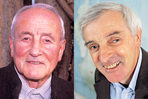 © CNRS Photothèque / Laurence Médard Portrait of Claude Lorius and Jean Jouzel